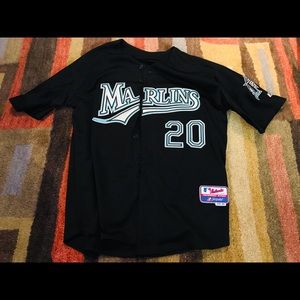 Majestic Florida Marlins Miguel Cabrera World Series Black Jersey Size 44